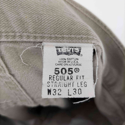 リーバイス Levis 90S USA製 505 REGULAR FIT STRAGHT LEG ボタン裏 511 刻印 ジップフライ チノパンツ メンズ W32 L30