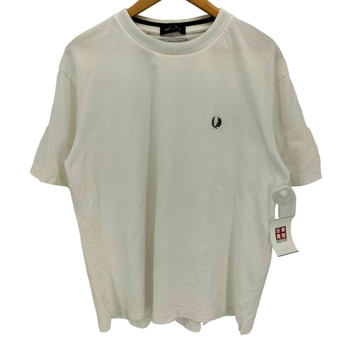 フレッドペリー FRED PERRY SOLOTEX ロゴ 刺繍 鹿の子 クルーネック S/S Tシャツ メンズ import:XL