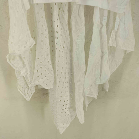メゾンミハラヤスヒロ Maison MIHARA YASUHIRO バックレース ドッキング 半袖 ワンピース レディース 36