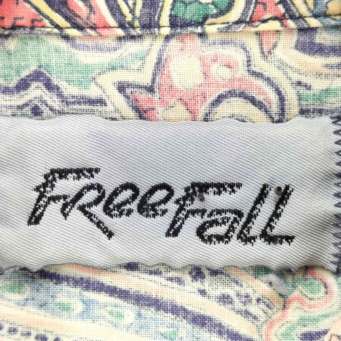 FREE FALL フリーフォール USA製 ペイズリー総柄半袖シャツ メンズ import:M