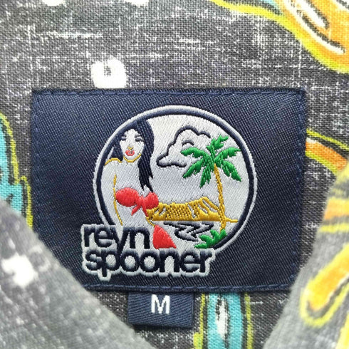 レインスプーナー Reyn Spooner 韓国製 テーラードフィット 魚柄 アロハシャツ メンズ import:M