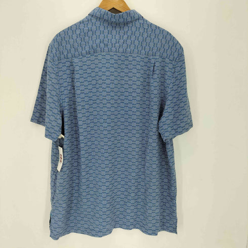 ナットナスト NAT NAST 幾何学模様 シルク 半袖シャツ メンズ import:L