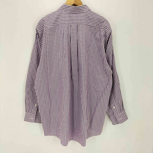 エルエルビーン L.L.Bean wrinkle free リンクルフリー コットンボタンダウンチェックシャツ メンズ 16 1/2-33
