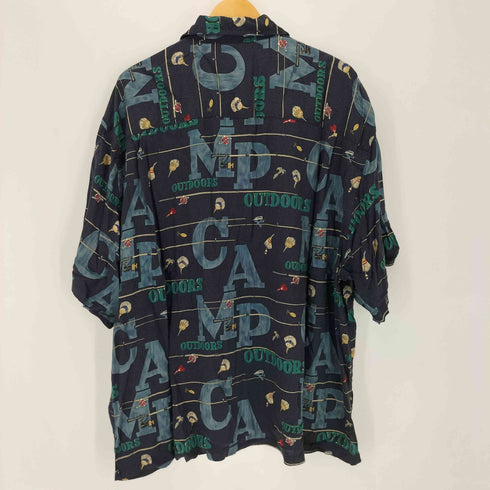 ペンドルトン PENDLETON 90-00s 総柄レーヨンオープンカラーシャツ メンズ import:XL