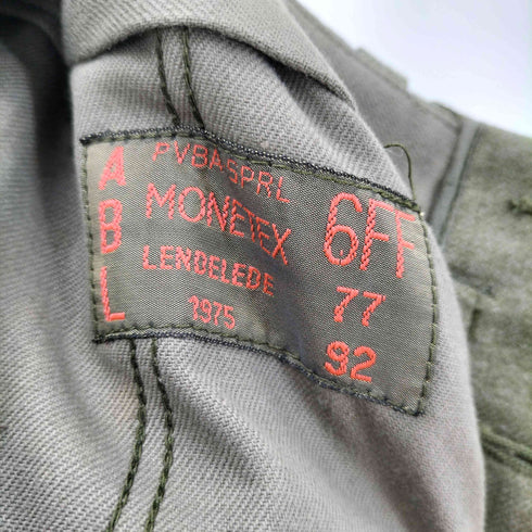 ベルギーアーミー Belgian army 70s MONTEX 6FF ウールドレスパンツ メンズ 92