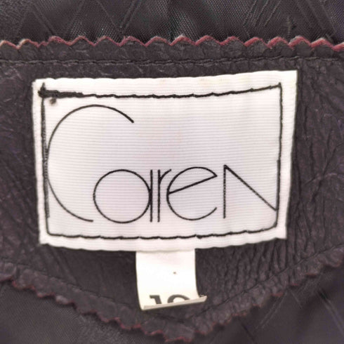 CAREN 1B パワーショルダー スエード 切り替え 燕尾 レザー ジャケット メンズ 10