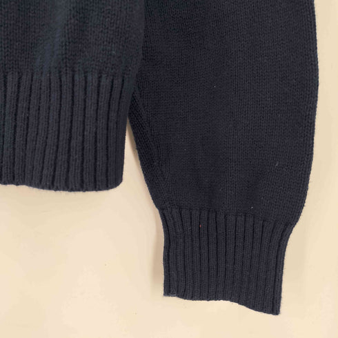 セントジョンズベイ STJOHNS BAY 00s ハーフジップコットンリブニットセーター メンズ JPN:L