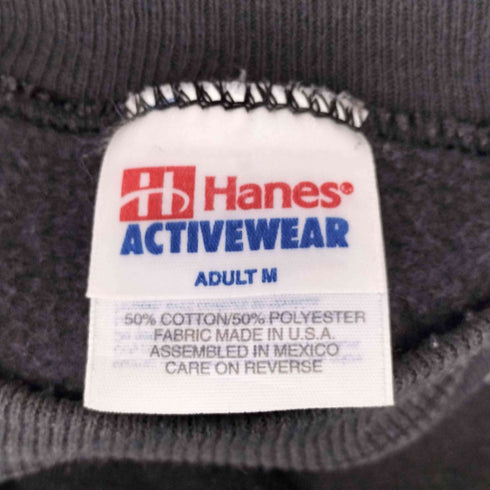 ヘインズ Hanes 80S USA製 コピーライト1986 両面ムービープリント ラグランスウェット メンズ M