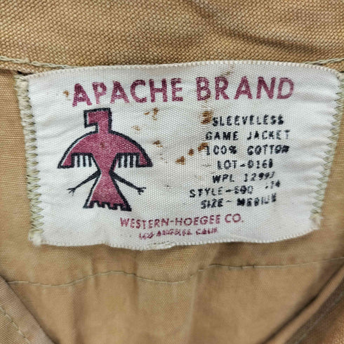 70S APACHE BRAND ハンティングベスト メンズ