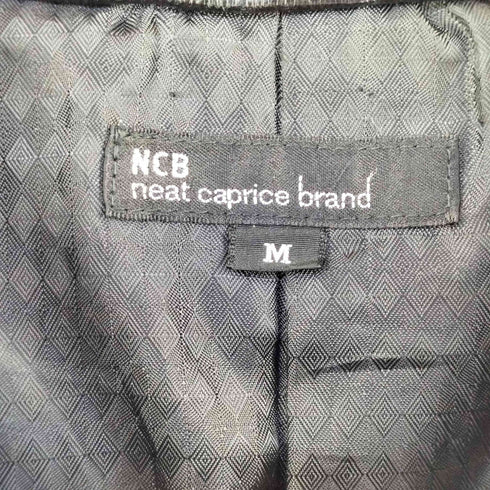 NCB neat caprice brand エヌシービー ニート カプリス ブランド シングル ライダース ラムレザー ジャケット メンズ M