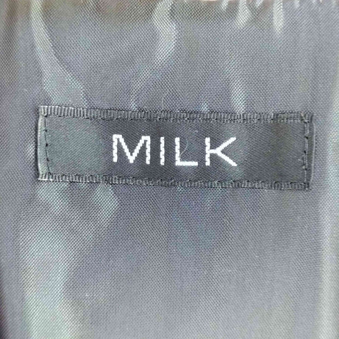ミルク MILK ウール ナイロン ダブルライダース コート レディース FREE