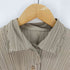 プリーツプリーズイッセイミヤケ PLEATS PLEASE ISSEY MIYAKE クラッシュ加工 ダブルカラー プリーツ半袖シャツ レディース JPN:3