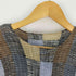 イッセイミヤケ ISSEY MIYAKE 98SS 格子柄 ワッフルプリーツ 半袖ブラウス レディース JPN:M