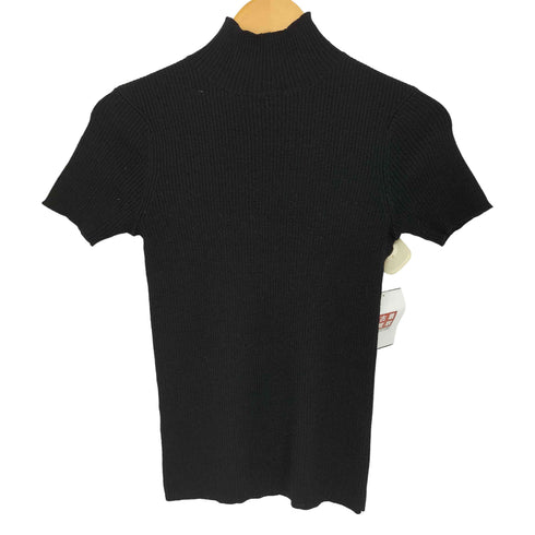 ダナキャランニューヨーク DKNY ハイネック 半袖 ニット トップス レディース import:S