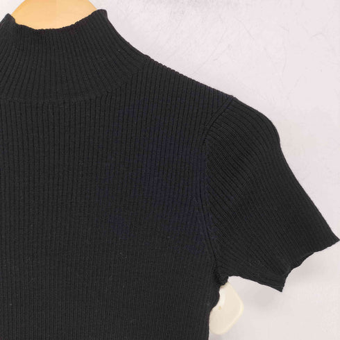 ダナキャランニューヨーク DKNY ハイネック 半袖 ニット トップス レディース import:S