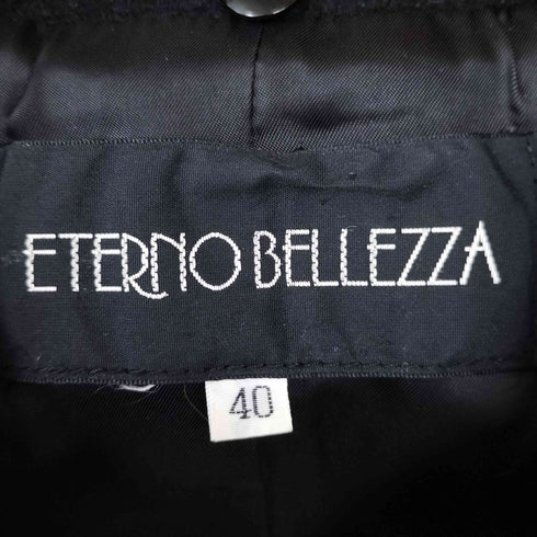 ETERNO BELLEZZA ウール混 アンゴラ ミドルコート レディース JPN:40