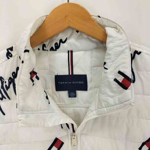トミーヒルフィガー TOMMY HILFIGER PRIMALOFT ロゴ 総柄 中綿ジャケット メンズ XXL