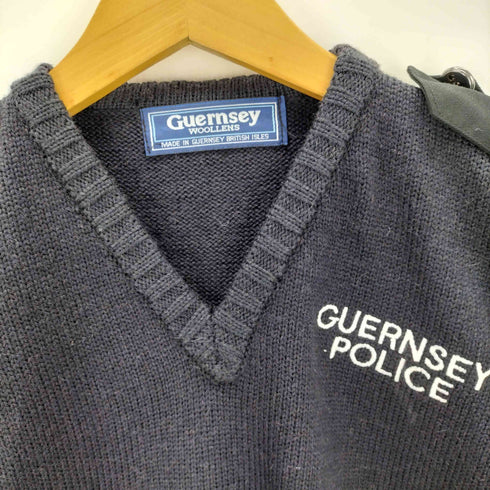 Guernsey WOOLLENS ガンジーウーレンズ 刺繍 コマンドニットセーター メンズ 40