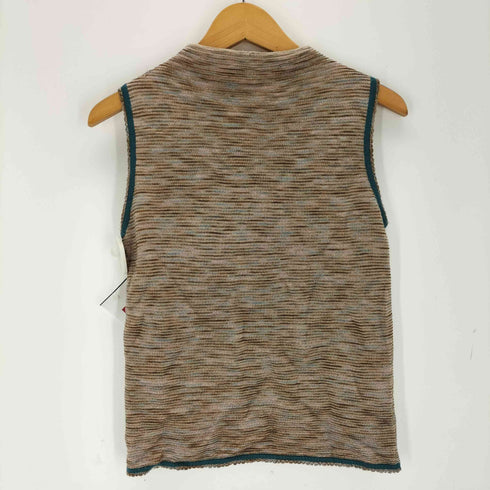 ミッソーニ MISSONI イタリア製 楊柳 ノースリーブ ニットトップス レディース