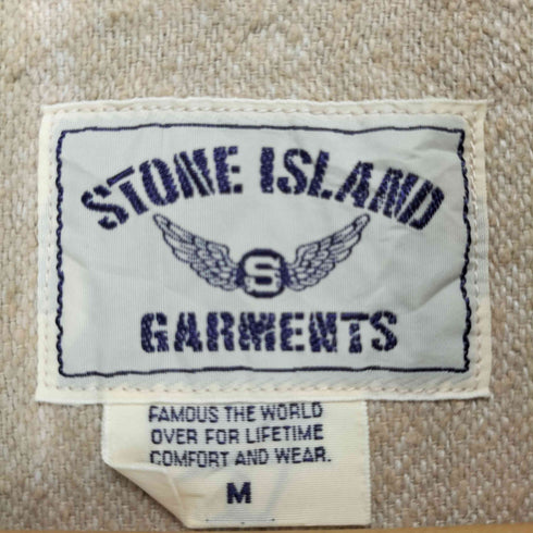 ストーンアイランド STONE ISLAND 80-90s 初期オールドタグ ボックスシルエット シャツ メンズ M