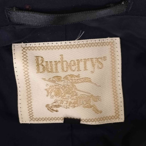 バーバリーズ BURBERRYS 白タグ ダブルブレストテーラードジャケット 紺ブレ 金ボタン レディース 9AR