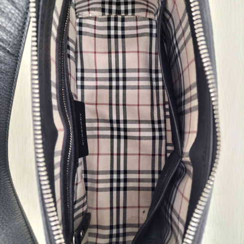 バーバリー BURBERRY 裏地ノバチェック レザー ワンショルダーバッグ レディース