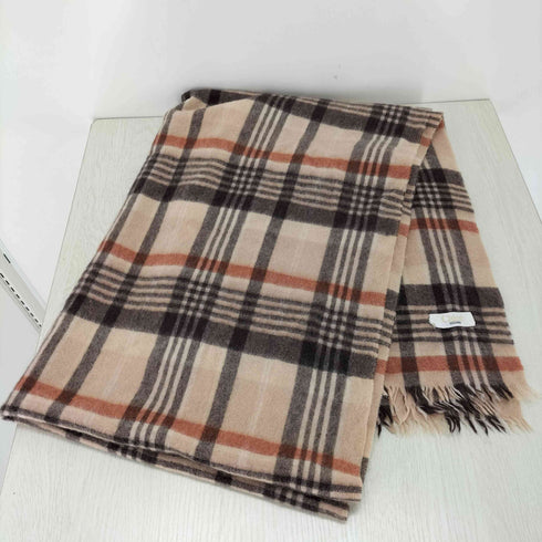 クロエ Chloe チェック柄 フリンジマフラー レディース