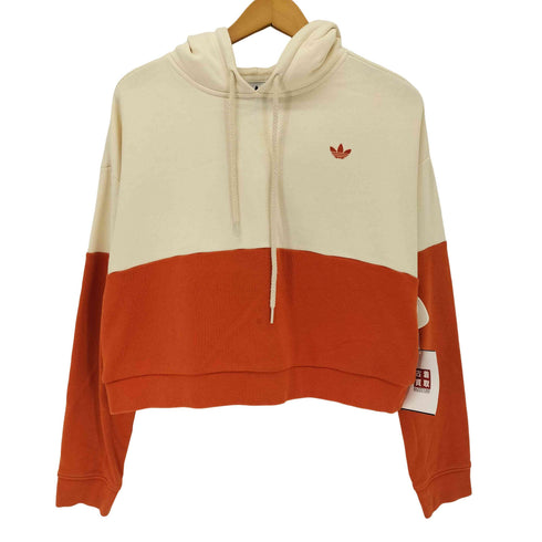 アディダスオリジナルス adidas Originals ツートンカラー クロップド プルオーバーパーカー レディース JPN:L