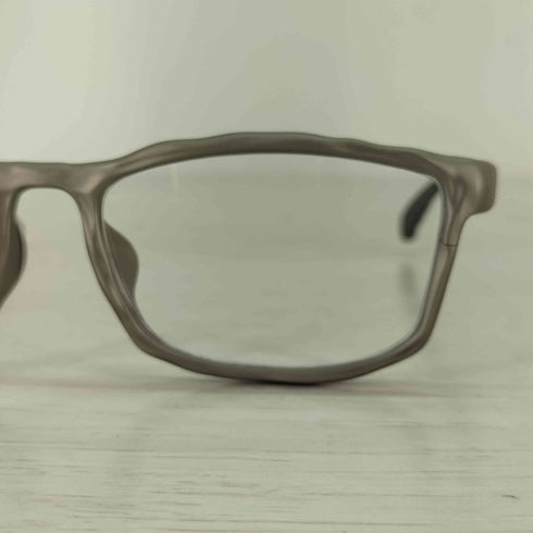ジンズ JINS ×Heatherwick Studio リキッド ポリッシュドメタルスクエア メンズ 58ロ16