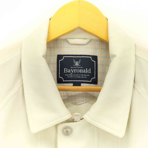 Bayronald バイロナルド 裏地チェック 比翼ポリブルゾン メンズ JPN:L