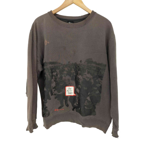 ステューシー Stussy 00S OLD STUSSY Too Much Posse フェード プリントクルーネックトレーナー メンズ import:M