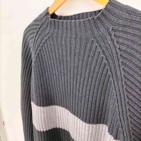 リバティ LIBERTY モックネック リブ編み プルオーバーニット メンズ import:XL