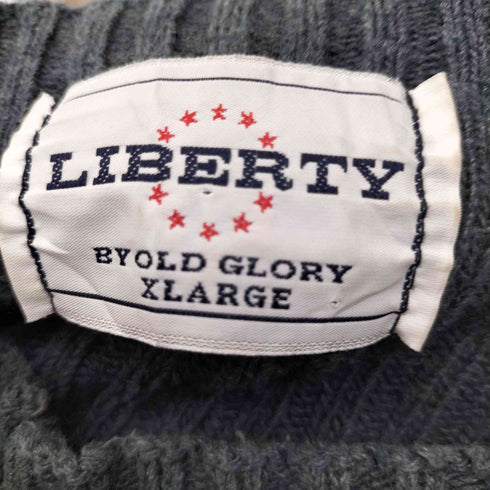 リバティ LIBERTY モックネック リブ編み プルオーバーニット メンズ import:XL