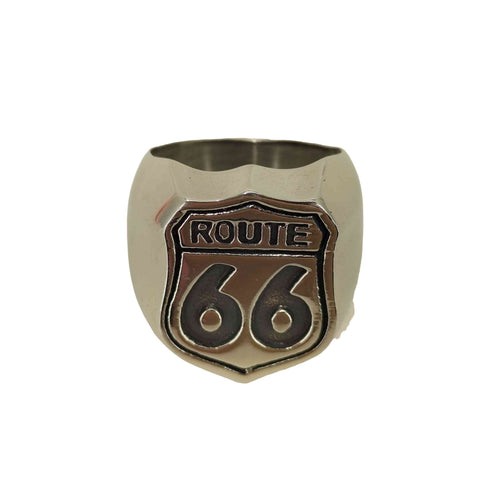 ROUTE66 メタリックリング メンズ 16号