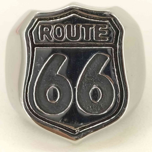 ROUTE66 メタリックリング メンズ 16号