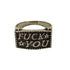 C★S シーエス レタリングデザインリング メンズ 22号