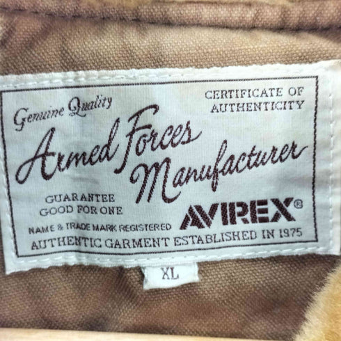 アヴィレックス AVIREX AIR NATIONAL GUARD COTTON B-3 フライトジャケット メンズ JPN:XL