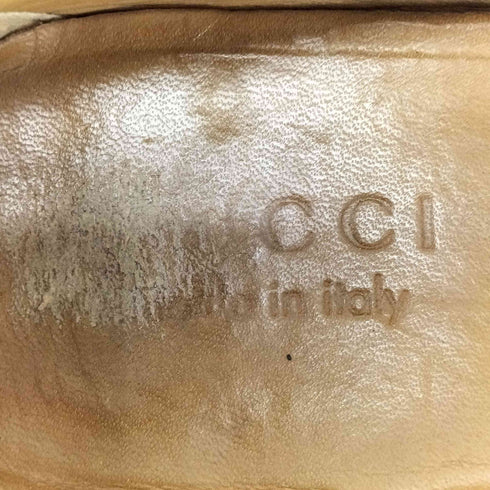 グッチ GUCCI シボ革 ホースビット レザーローファー メンズ 7 1/2