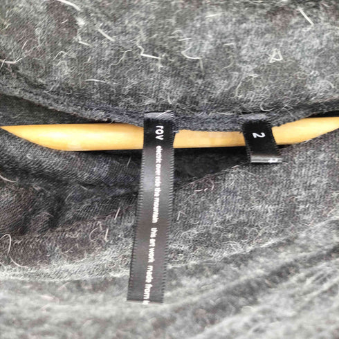 ロフトスキー rovtski 日本製 オフタートルネック レオパード 異素材 L/S カットソー Y2K レディース