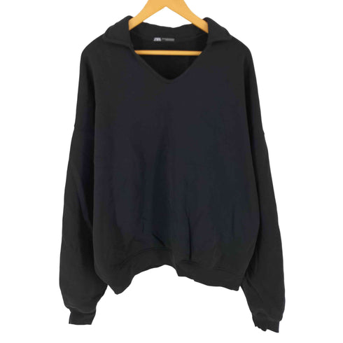 ザラ ZARA クロップド スキッパー スウェット メンズ L-XL
