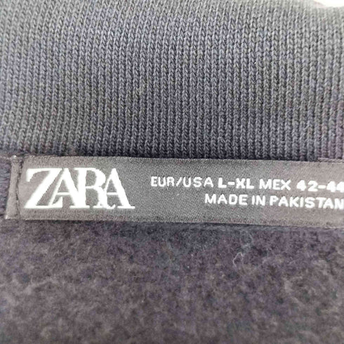 ザラ ZARA クロップド スキッパー スウェット メンズ L-XL