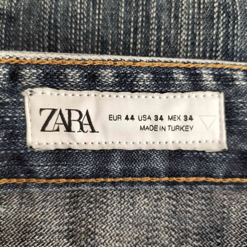 ザラ ZARA ストレートレッグ ブラッシュド デニムパンツ メンズ 44