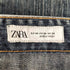ザラ ZARA ストレートレッグ ブラッシュド デニムパンツ メンズ 44