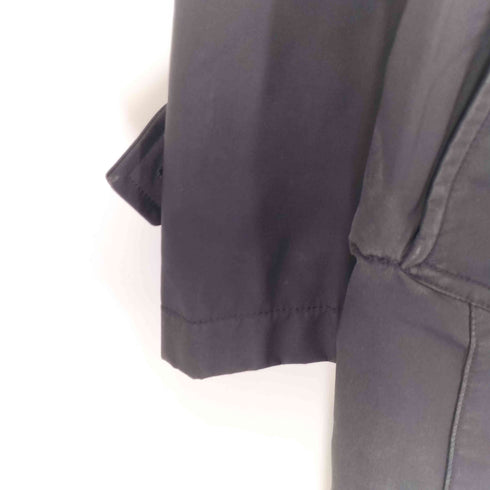 バーバリーブラックレーベル BURBERRY BLACK LABEL 裏地ノバチェック 比翼 ステンカラーコート メンズ LL