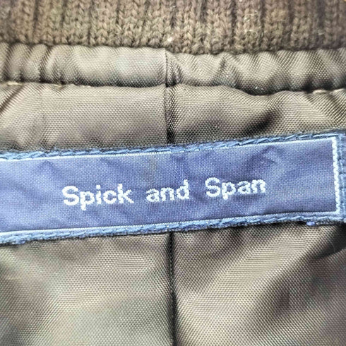 スピックアンドスパン Spick and Span PIG SKIN ピッグスキン レザーブルゾン レディース