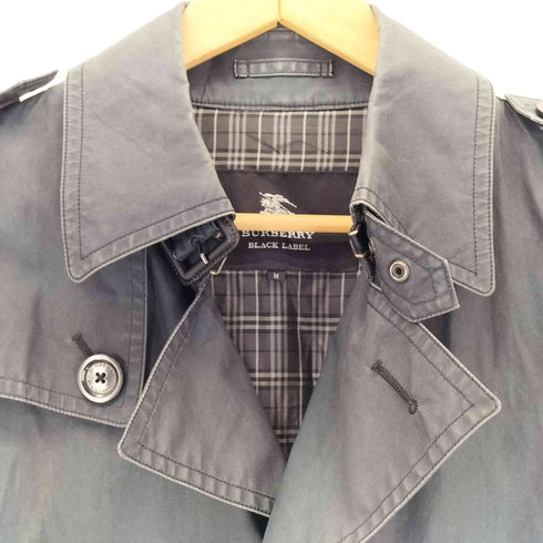 バーバリーブラックレーベル BURBERRY BLACK LABEL ハーフ トレンチコート メンズ import:M