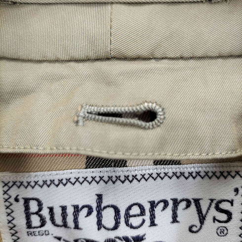 バーバリーズ BURBERRYS 90S 白タグ 裏地ノバチェック ステンカラーコート レディース