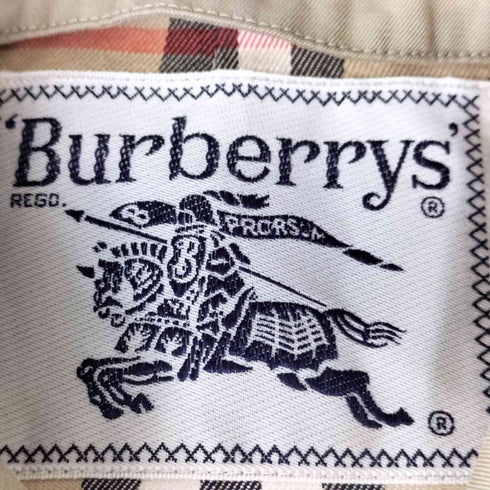 バーバリーズ BURBERRYS 90S 白タグ 裏地ノバチェック ステンカラーコート レディース