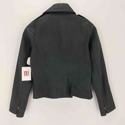 グリーンレーベルリラクシング GREEN LABEL RELAXING ピックレザー ライダースジャケット レディース 40
