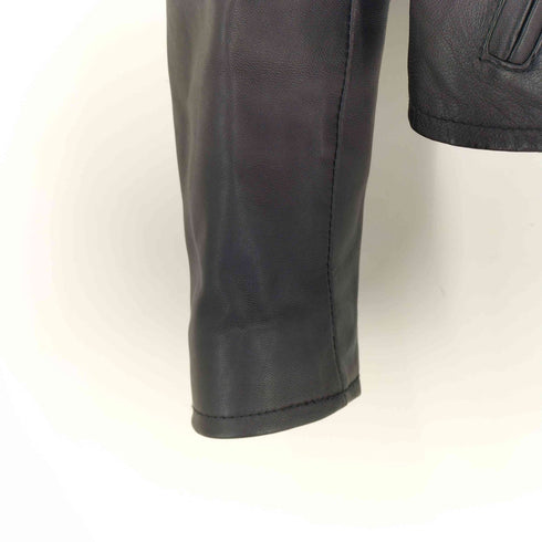 アダムエロペ Adam et Rope SHEEPSKIN LEATHER シープスキン ダブルライダースジャケット レディース 36